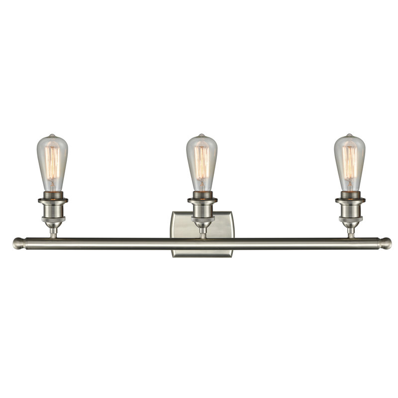 Éclairage de salle de bain à intensité variable 3 lumières Torrington, DEL, Nickel satiné brossé, Oui