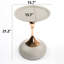 Table de bout ronde en métal - look minimaliste pour le salon