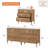 Union Rustic 3 Drawer Reeded Dresser For Bedroom Set Of 2, Minimalist Modern Chest Of Drawers, Wood Storage 6 Drawer Dresser Organizer For Bedroom Living Room Hallway Closet-655419304