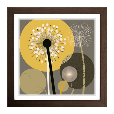 Dandelion Bauhaus No.1 - Framed Print