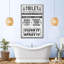 Proper Bathroom Rules sur impression sur toile-793000763