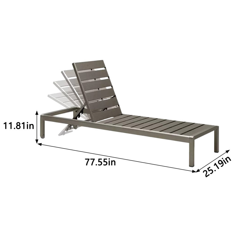 Chaise longue d'extérieur réglable Elegant