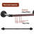 Jafr 36.2'' Metal Wall Mounted Clothes Rack