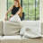Anjanette Jenette Oversized Chenille U Shaped Storage Seat Modular Sofa Large Sectional Sleeper Couch With Removable Thick Soft Cushion And Movable Ottomans-630220752