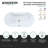 Kingston Brass Aqua Eden 63-Inch Acrylic Oval Double Ended Freestanding Tub With Drain-104561863