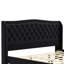 Lit plateforme Verona King en velours avec tête de lit capitonnée à oreilles-134707182-134707184