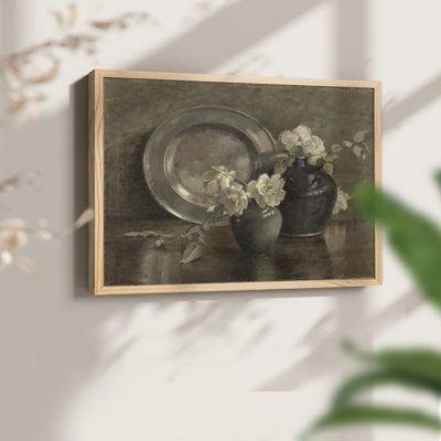 Motif floral rétro - LVII - reproduction encadrée