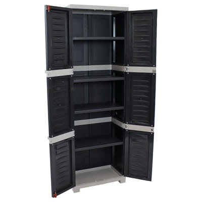 Lockable Storage Cabinet with 4 Adjustable Shelves - 71 in (1.8 m)