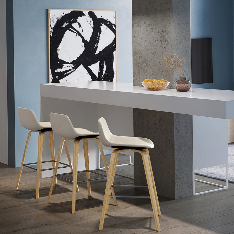 Tabouret à hauteur de comptoir / de bar Bentwood (ensemble de 2), Grey