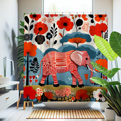 Rideau de douche Pita Elephant