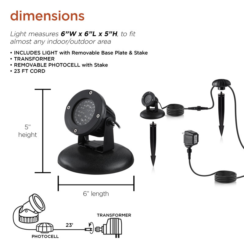 Super Bright Matte Black Plug-in Integrated LED Well Light Pack