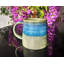 Matt Grey Stonware Mug With Blue Reactive Glaze Caylub Mug Set of 4