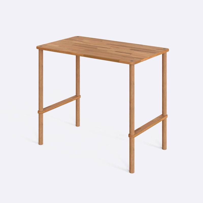 Wooden Counter Height Table - Minimalist Bar Table Design, 43.30" H x 51.20" L x 30.70" W