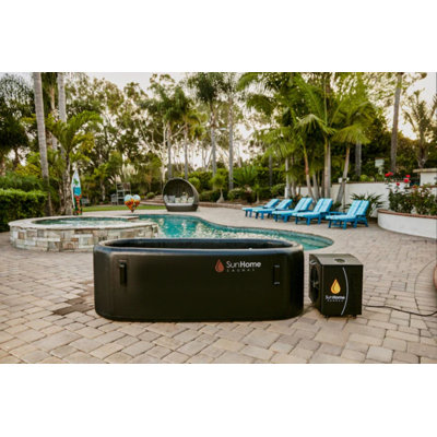 Bain de glace horizontal portatif (2 personnes) avec réfrigérateur