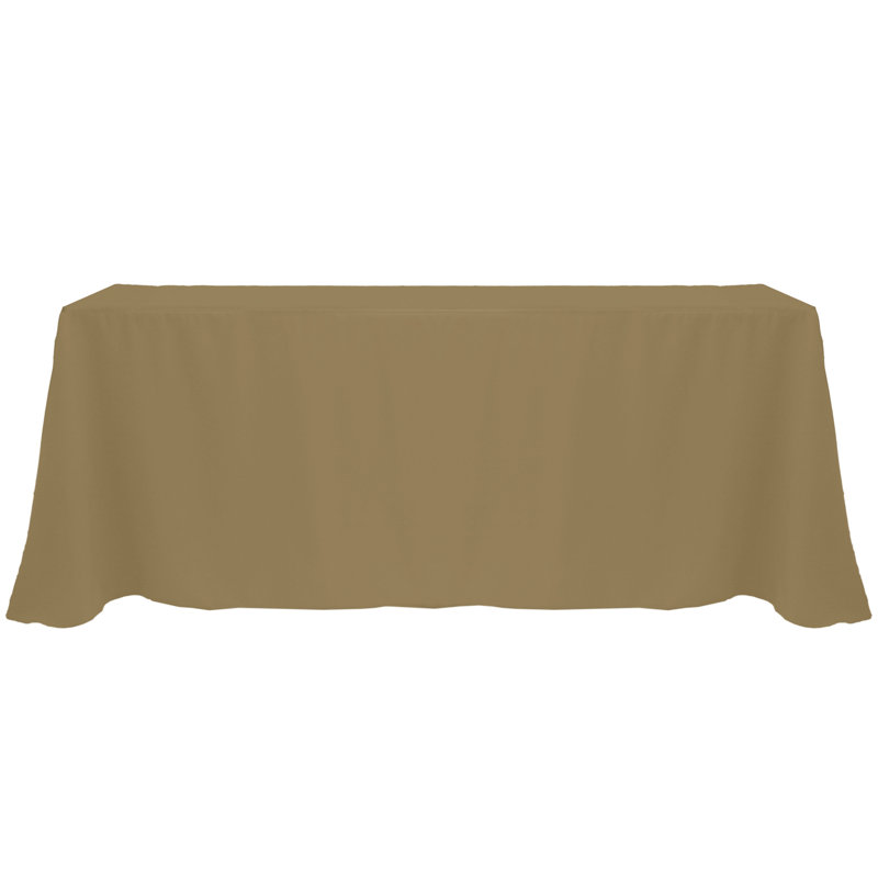 Solee Solid Color Tablecloth, 108" x 132", Cafe, 2