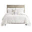 Édredon double / grand - Rembourrage en chenille 100% coton 2 taies décoratives élégantes et sereines 3 douces broderies douillettes-122457580-122457579
