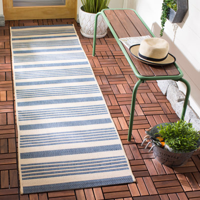 Herefordshire Performance Striped Indoor/Outdoor Area Rug