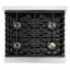 Zline Autograph 30 in. Marino Gas DuoPro Range in Steel Accents-609672696-609672703