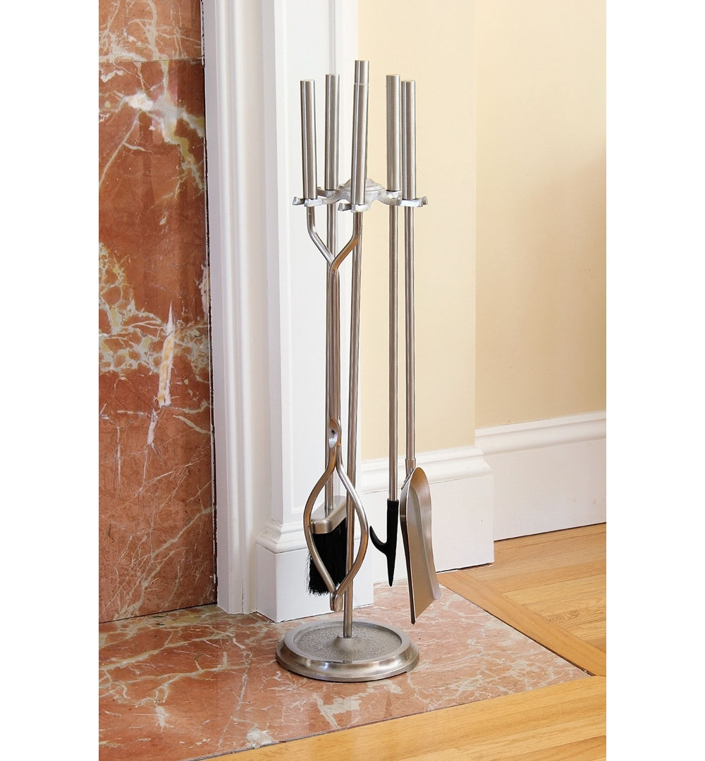 Arun Iron Fireplace Tool Set Red Barrel Studio®