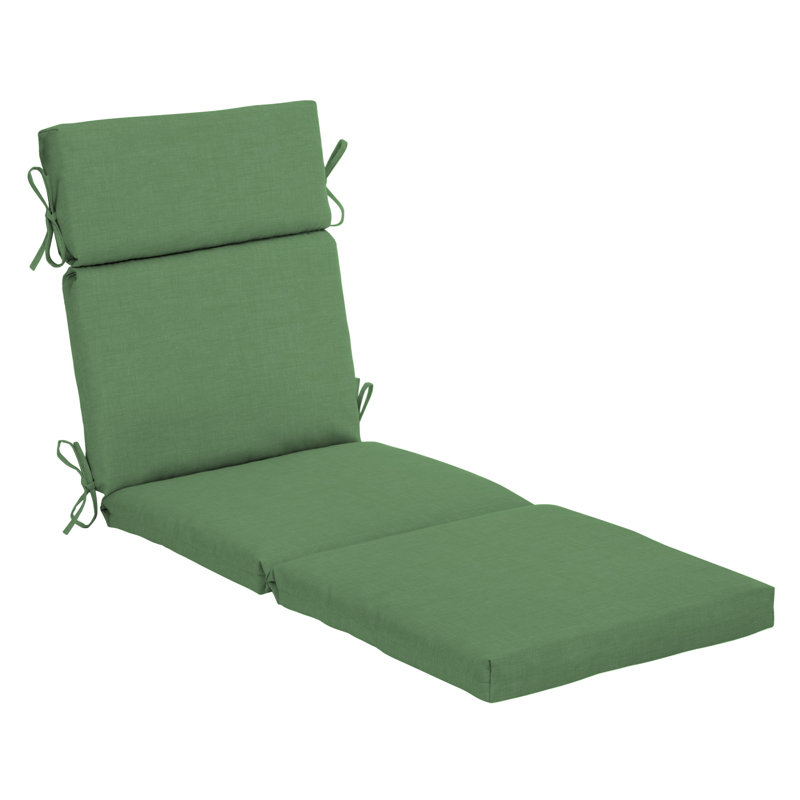 ARDEN Outdoor Chaise Lounge Cushion, Moss, 3.5" H x 22" W x 52" D