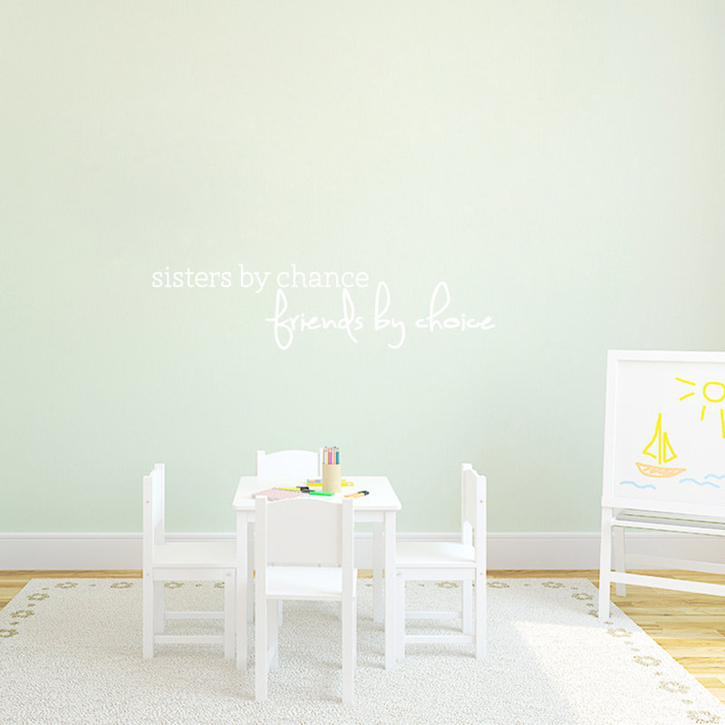 Text & Numbers Non-Wall Damaging Wall Decal, White