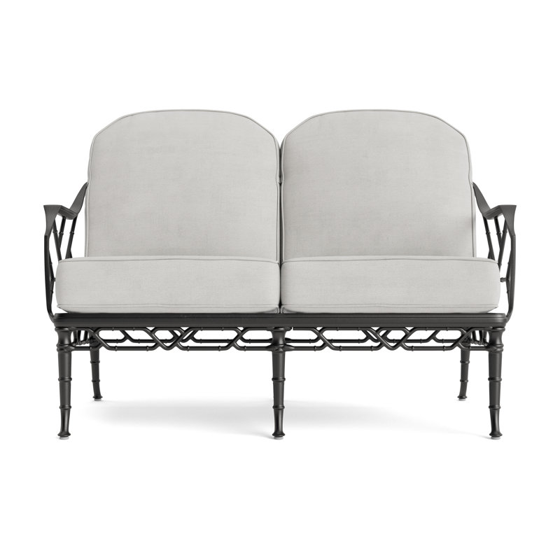 Calcutta Outdoor 2 - Seat Loveseat, Fusion Dove, Textured Pewter