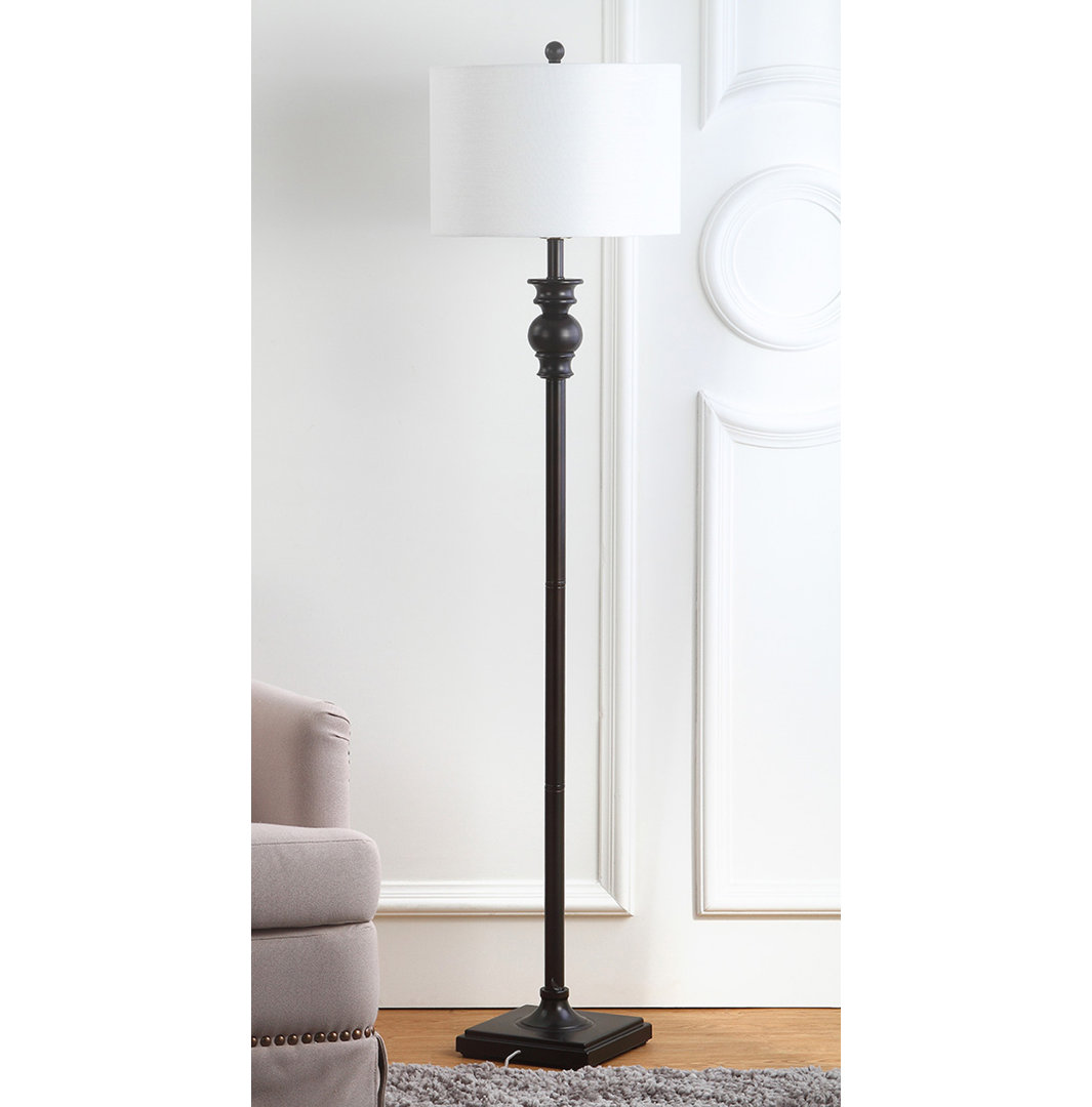 61'' Ebony Traditional Floor Lamp Charlton Home®