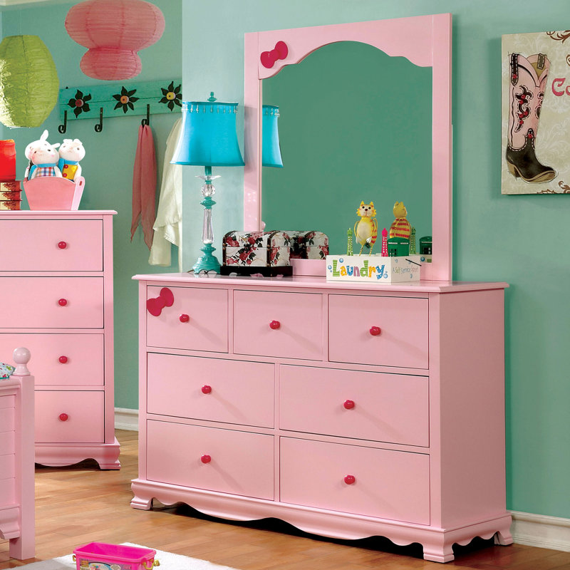 Commode 7 tiroirs avec miroir Eiler