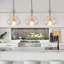 Luminaire suspendu poli en verre martelé 1 lumière Modern Farmhouse
