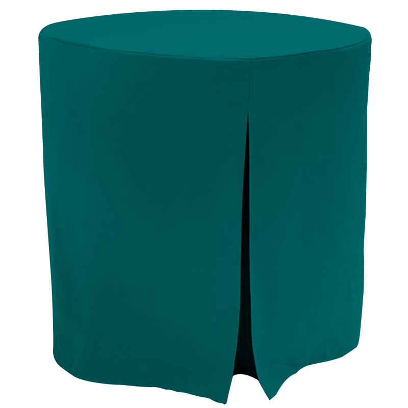 Tablevogue Round Table Cover, 30" L x 30" W, Dark Green