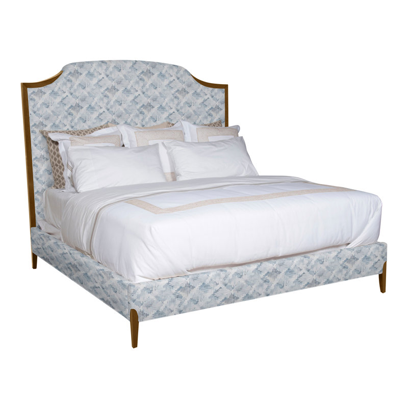 Lillet Upholstered Bed, Dove Gray, Kimoni Natural, No