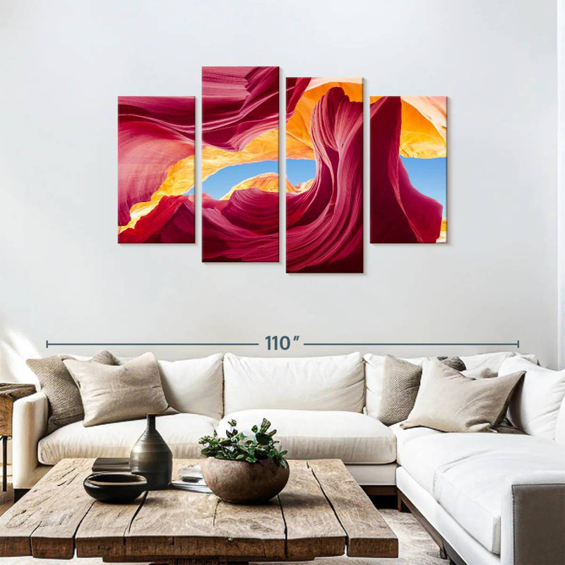 Canyon abstrait d'Alvord, H 48 po x l 75 po