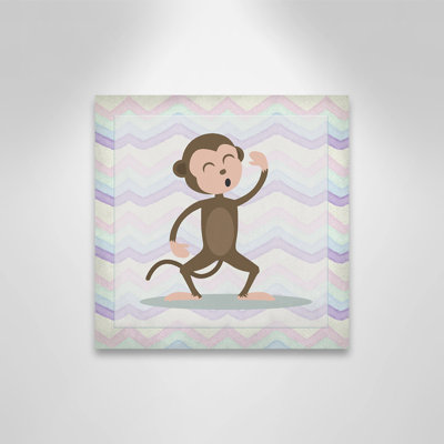 Adhésif décoratif «Pink Monkey Time»