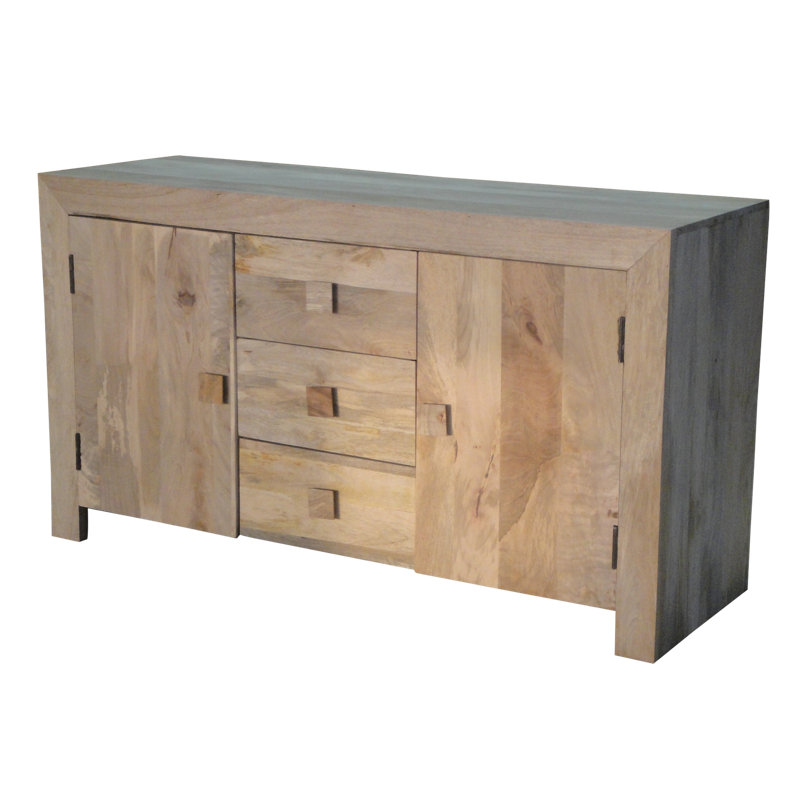 Quinton 135cm Solid Wood Sideboard, Light Mango