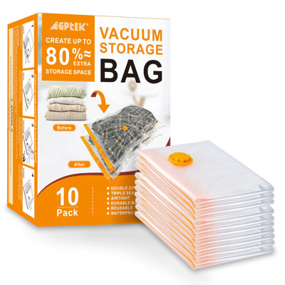 10 Vacuum Storage Bags (10 Jumbo Bags)