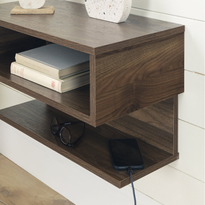 Sazena Nightstand, Natural Walnut