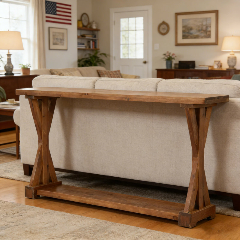 160cm Solid Wood Console Table