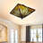 Tiffany 2- Light Dimmable Tiffany Semi-Flush Mount