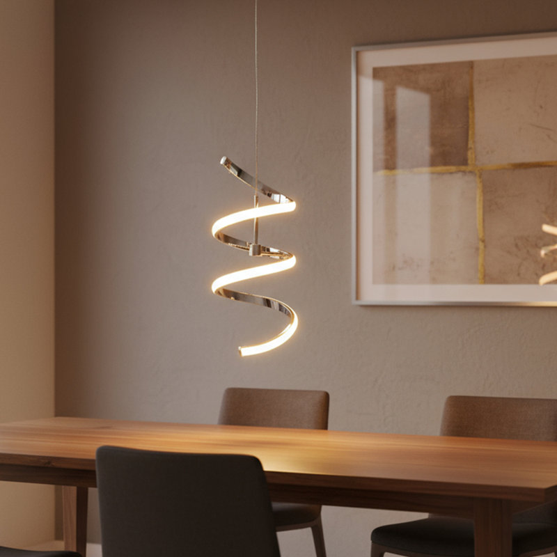 Luminaire suspendu géométrique unique à 1 lumière Laraway