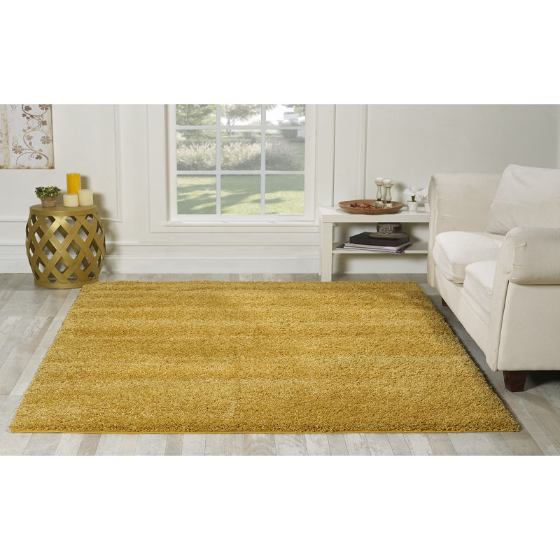 Ardee Solid Colour Shag Area Rug, Rectangle 120 x 170cm