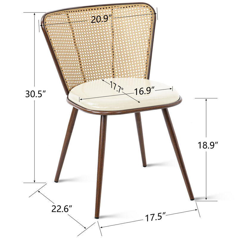 Ensemble de 4 chaises d'appoint Anuhea, Blanc