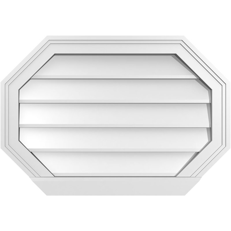 Évent horizontal gondole allongé en surface octogonal Signature, H 18 po x l 26 po x P 2 po