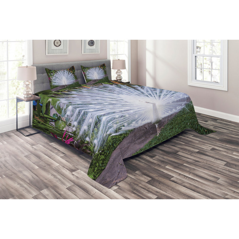 Peacock Polyester Coverlet