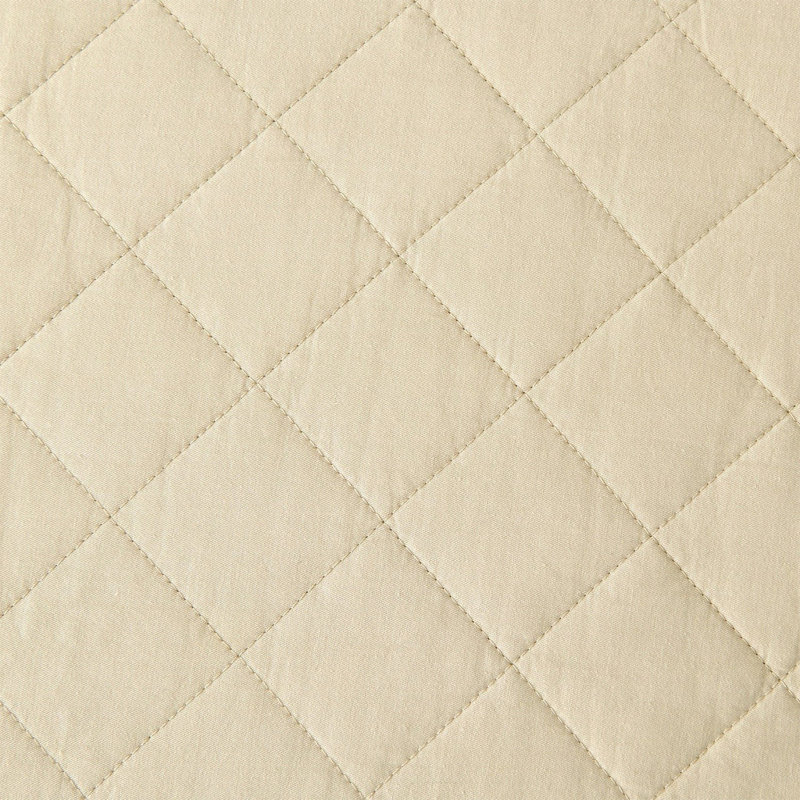 Courtepointe 1 pièce Diamond Linen, Courtepointe simple, Brun clair