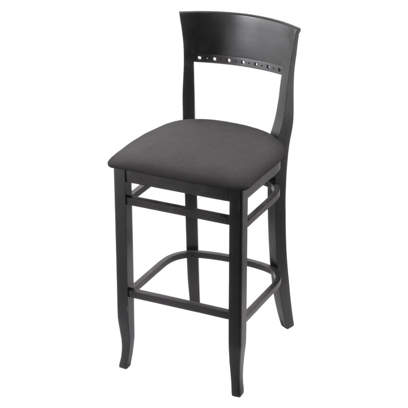 25" Bar Stool, Black, Canter Storm