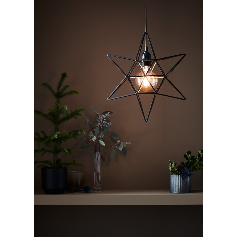 1 - Light Star Pendant, Black