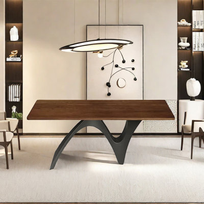 Rongstad Ash Solid Wood Top Dining Table