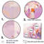 Rose et mauve, ombres abstraites - formes abstraites, art mural, salon-600028099-600028101