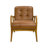 24.8'' W Genuine Leather Tufted Arm Chair With Solid Wood Frame-114247543