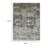 Monty Area Rug, Abstract Pattern, Gray, Ivory Polyester, Cotton Back-99376397